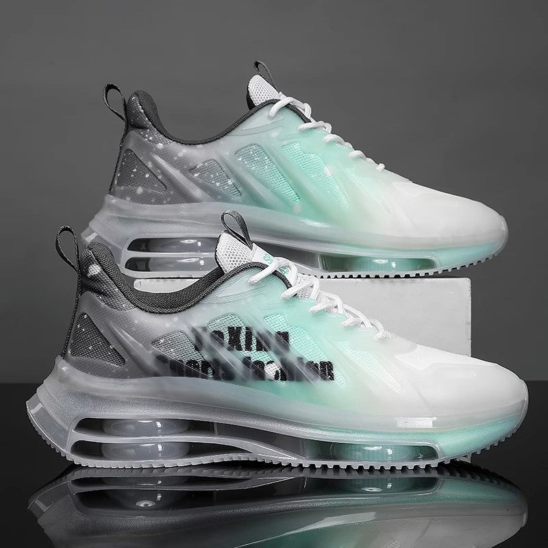 Damen Sportliche Sneakers mit transparentem Obermaterial und LED-Beleuchtung R&B