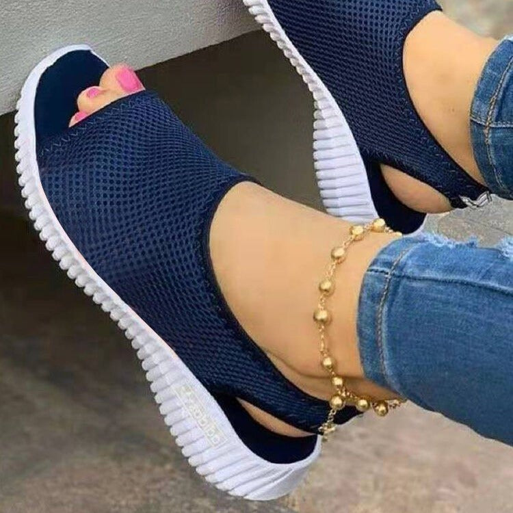 Damen Atmungsaktive Sandalen mit rutschfester Sohle und offenem Zehenbereich R&B