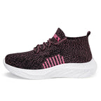 Damen Sportliche High-Top Sneakers mit atmungsaktivem Netz-Obermaterial