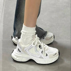 Damen Sportliche Sneakers mit atmungsaktiver Mesh-Oberfläche und dämpfender Sohle R&B