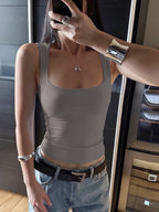 Damen Basic Tanktop mit hochwertigem Stretch R&B