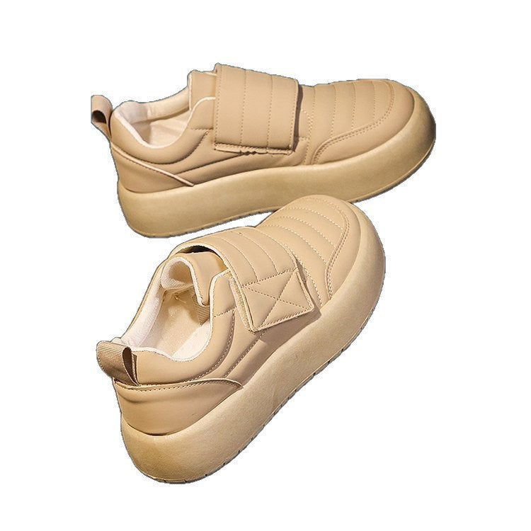 Damen trendige Slip-On Sneakers mit gepolsterter Oberfläche R&B