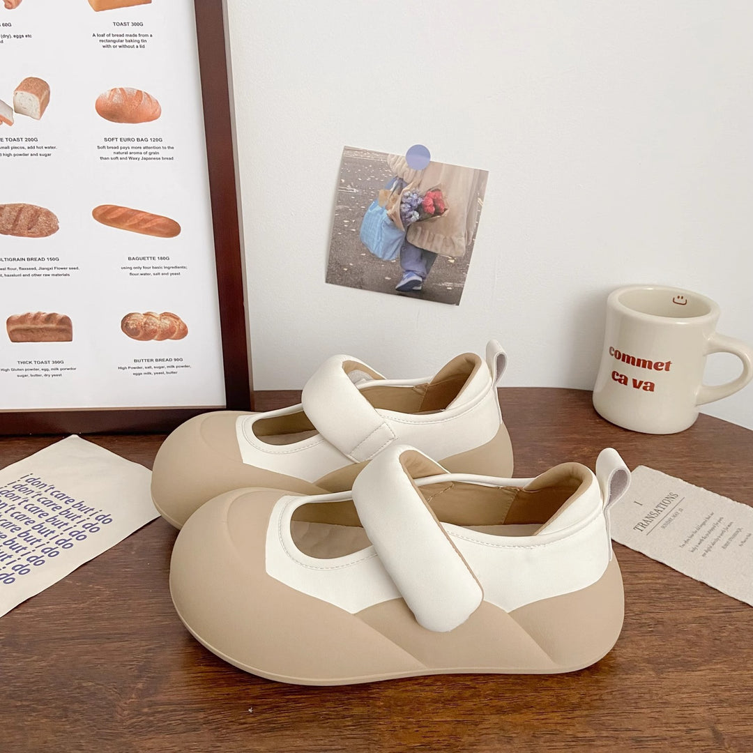 Damen Komfortable Ballerinas mit Klettverschluss R&B