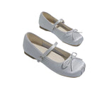 Damen Ballerinas mit elegantem Glanz und verspieltem Schleifen-Detail R&B