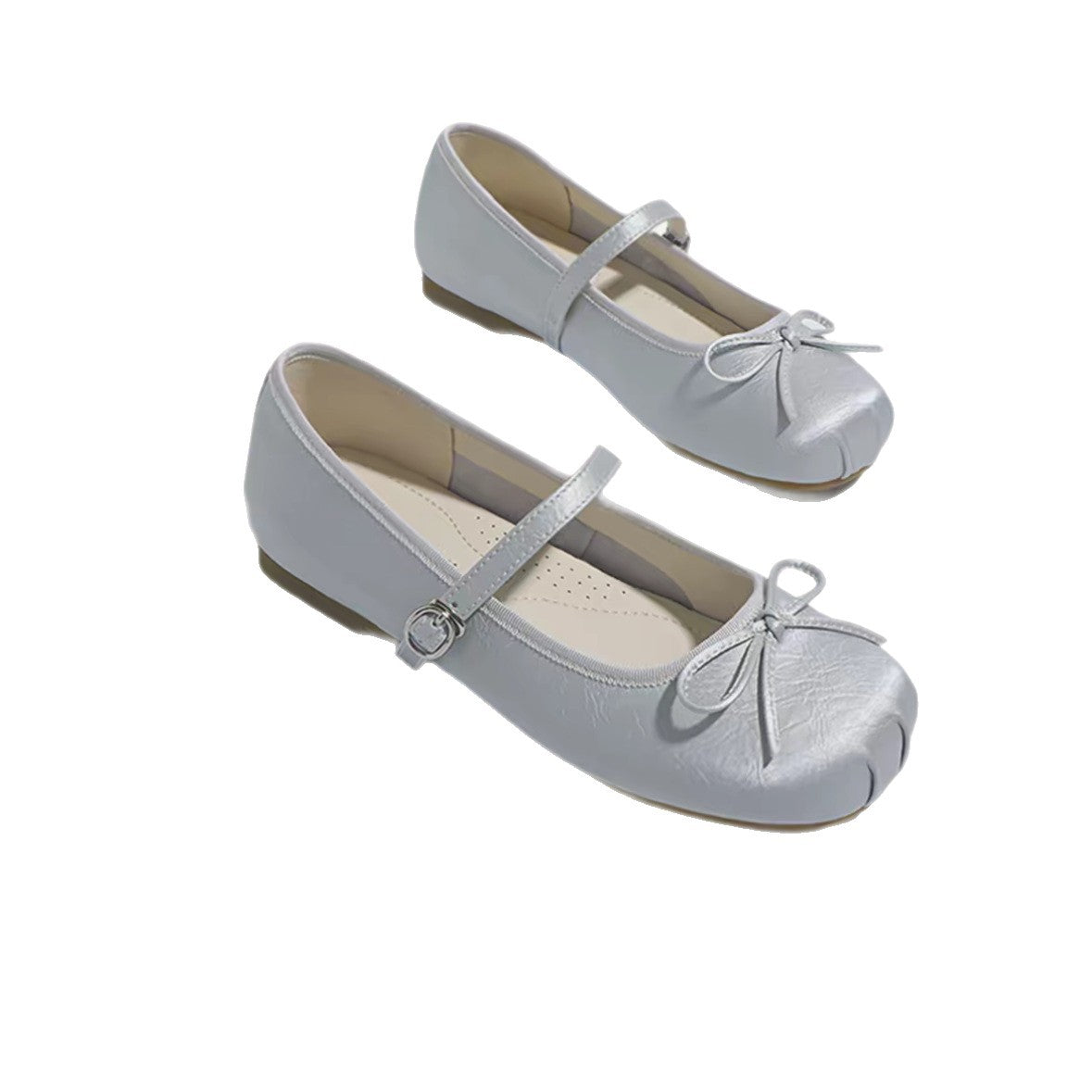 Damen Ballerinas mit elegantem Glanz und verspieltem Schleifen-Detail R&B