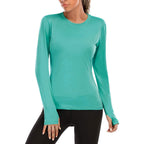 Damen Funktionslongsleeve mit feuchtigkeitsableitendem Material R&B
