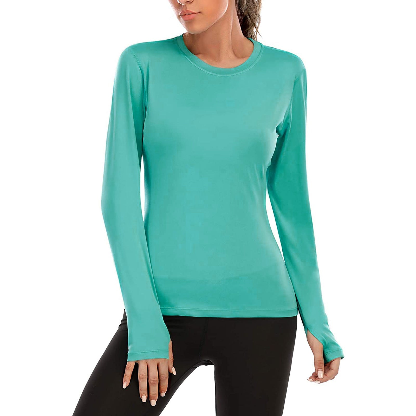 Damen Funktionslongsleeve mit feuchtigkeitsableitendem Material R&B