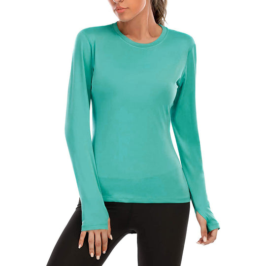 Damen Funktionslongsleeve mit feuchtigkeitsableitendem Material R&B