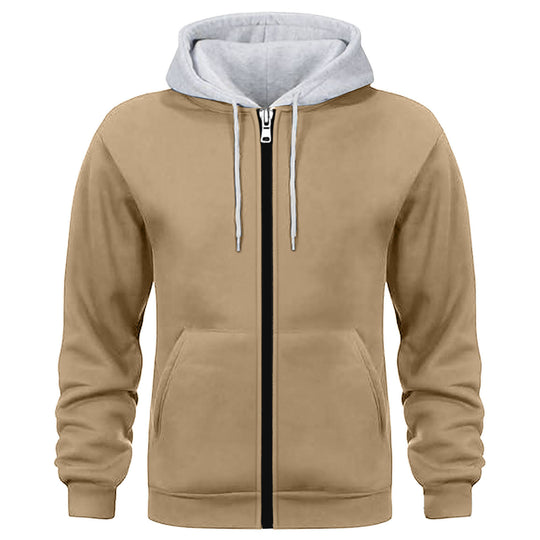 Herren Kapuzenjacke mit doppellagigem Material R&B
