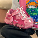 Damen Sneakers im verspielten Design mit einzigartigem Riemenverschluss und dämpfender Sohle R&B