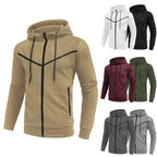 Herren stylische Jacke mit strukturiertem Design und praktischem Reißverschluss R&B