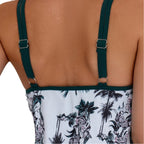 Damen Tankini mit elegantem Schnitt und floralem Design R&B
