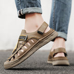 Damen Komfortable Outdoor-Sandalen mit verstellbarem Riemen und atmungsaktiver Obermaterialstruktur R&B