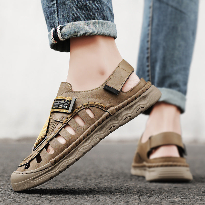 Damen Komfortable Outdoor-Sandalen mit verstellbarem Riemen und atmungsaktiver Obermaterialstruktur R&B