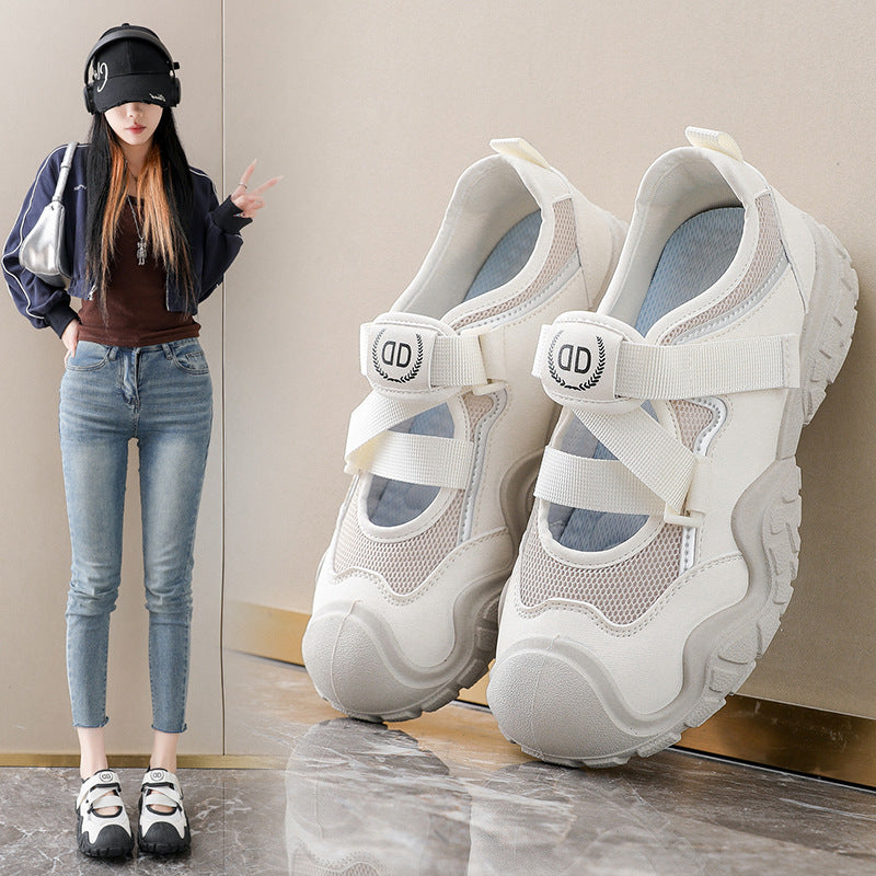 Damen Sportliche Freizeitschuhe mit atmungsaktiver Netzoberfläche und rutschfester Sohle R&B