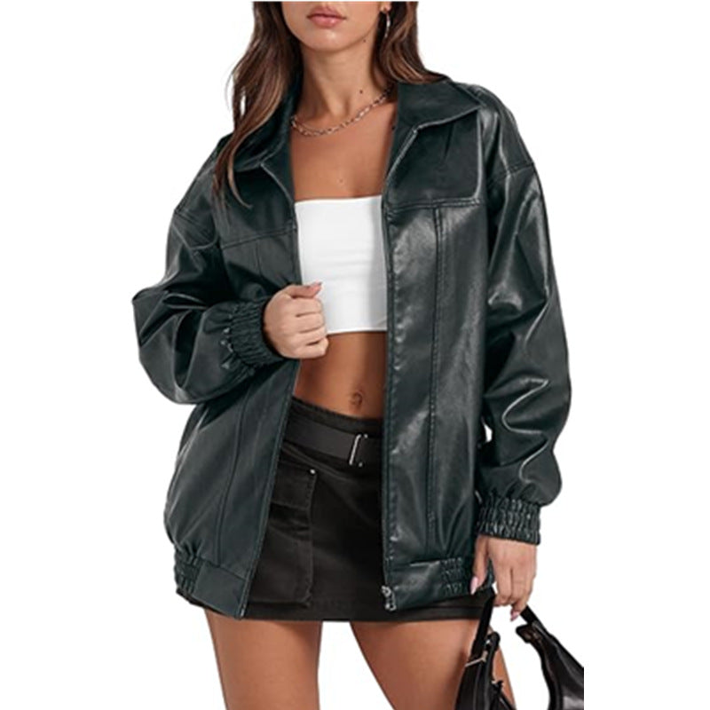 Damen modische und lässige Overshirt-Jacke R&B