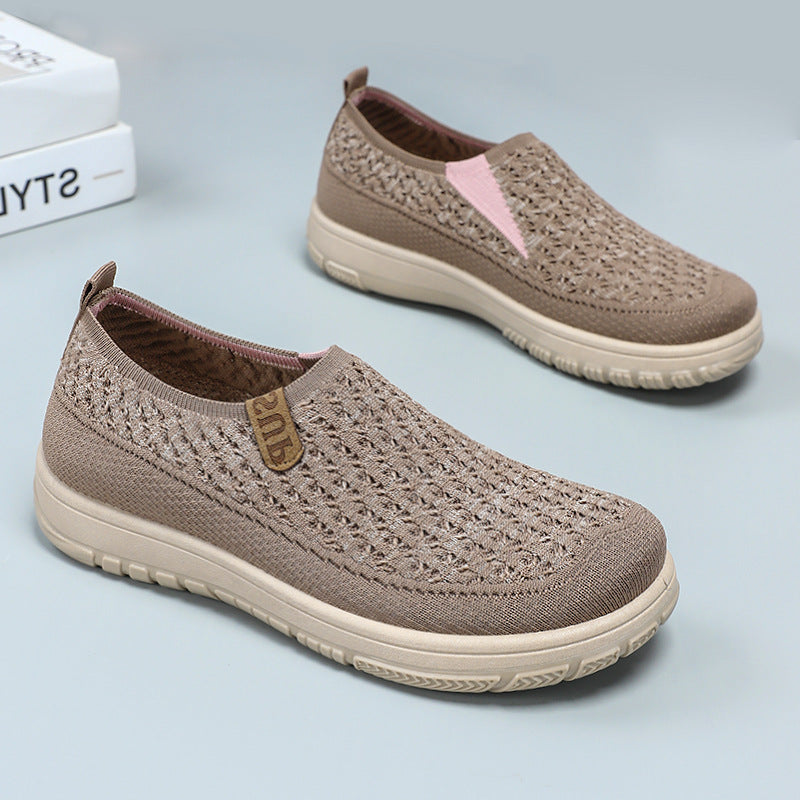 Damen Atmungsaktive Slip-On Freizeitschuhe mit elastischem Design R&B