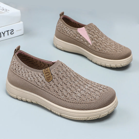 Damen Atmungsaktive Slip-On Freizeitschuhe mit elastischem Design R&B