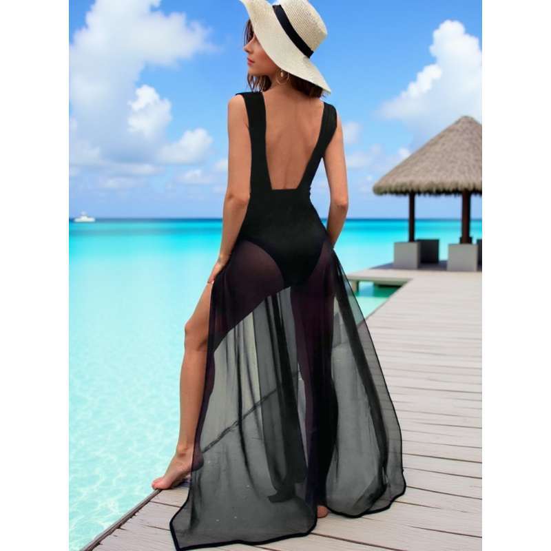 Damen Strandkleid mit eleganter Applikation
