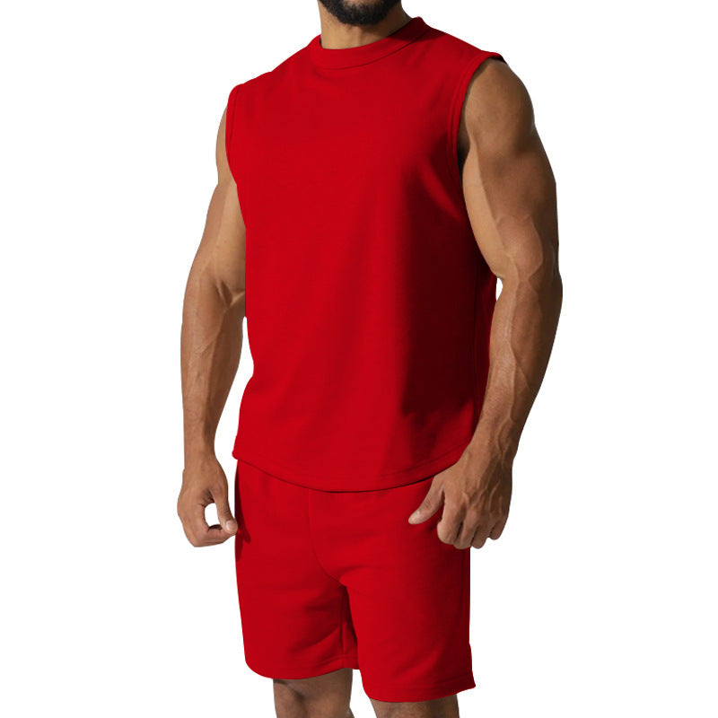 Herren sportliches Kurzarm-Set aus atmungsaktivem Material R&B