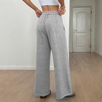 Damen Bequeme Weite Freizeithose mit elastischem Bund