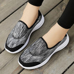 Damen nan eleganter Schlupfsneaker mit elastischen Zierbändern, atmungsaktiver Strickkonstruktion und gedämpfter Komfortlaufsohle R&B