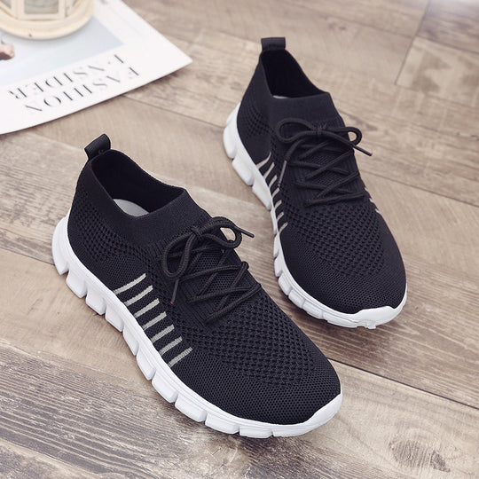 Damen atmungsaktive Freizeit-Sneakers mit flexiblem Obermaterial R&B