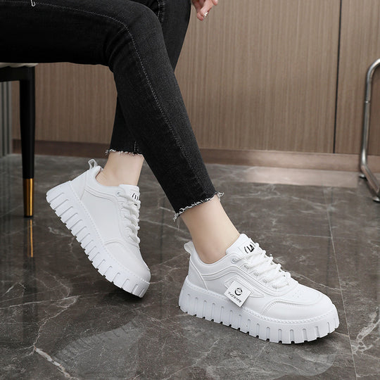 Damen modische Plateau Sneakers mit rutschfester Sohle und atmungsaktivem Obermaterial R&B