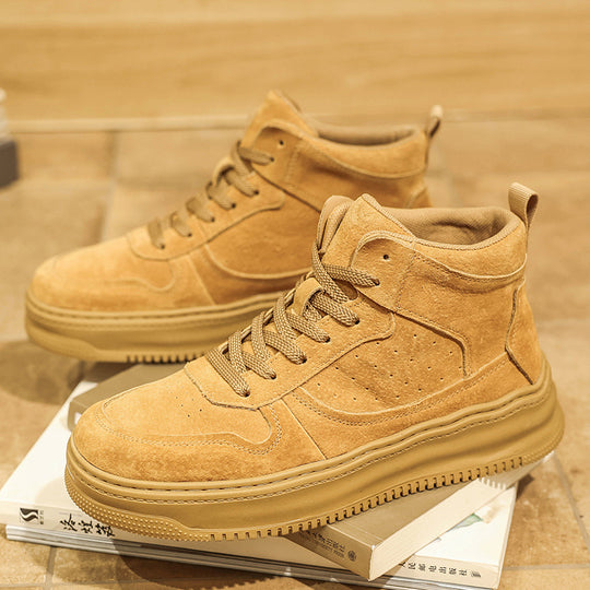 Damen Modische High-Top Sneakers mit dicker Sohle und bequemer Innenpolsterung R&B