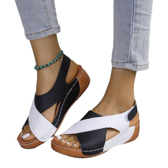 Damen Komfortable und atmungsaktive Sandalen mit offenen Fersen R&B