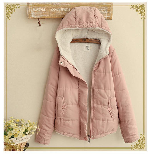 Damen gesteppte Kapuzenjacke mit kuscheligem Futter und praktischen Taschen R&B