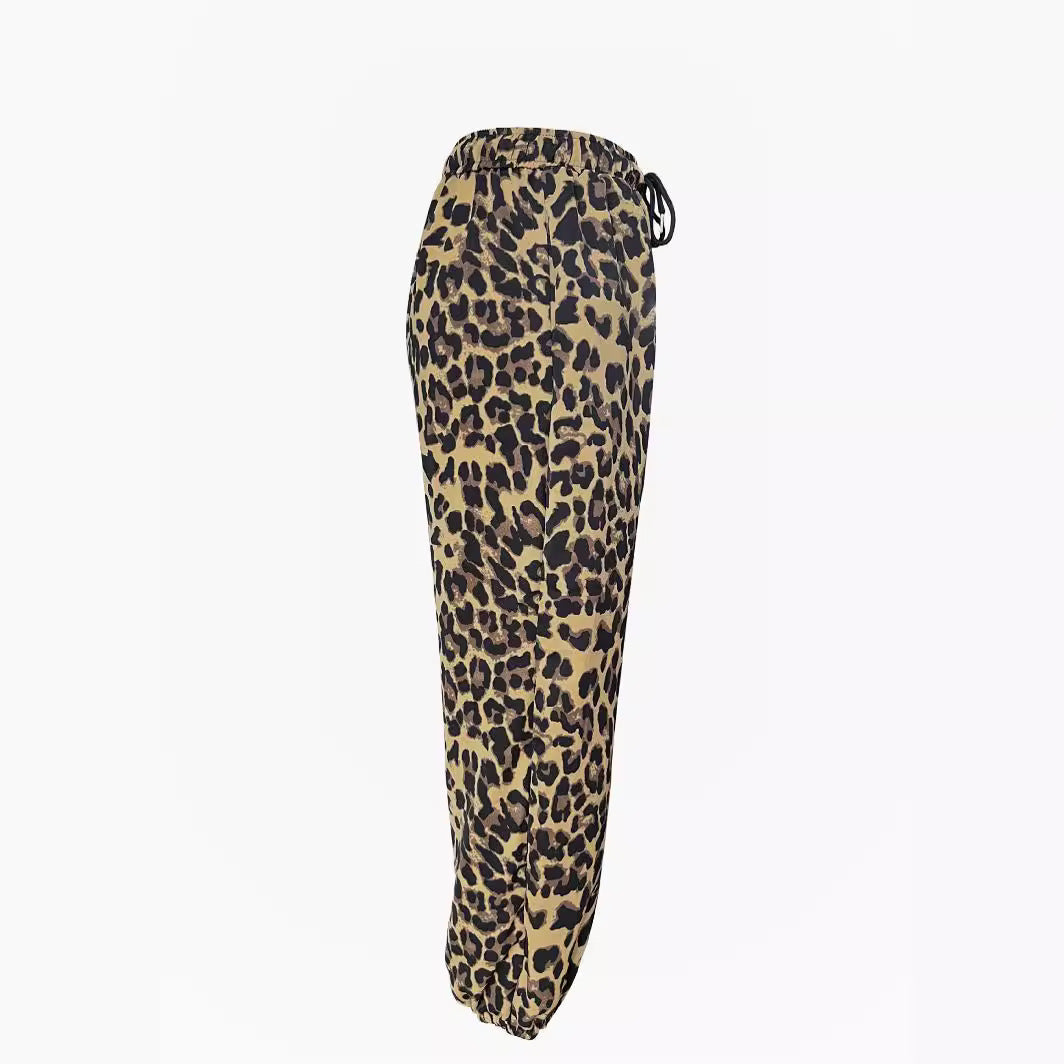 Damen Sportliche Jogginghose mit tierischem Motiv und elastischem Bund R&B