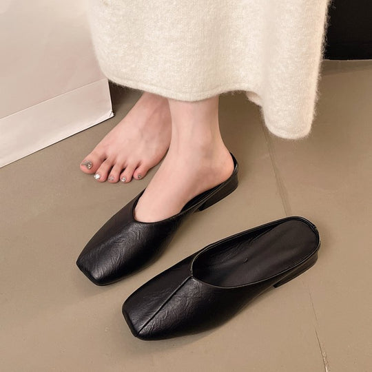 Damen elegante Mules mit modernem spitz zulaufendem Design R&B