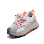 Damen Überdimensionale Plateau Sneakers mit stilvollem Farbverlauf und rutschfester Sohle R&B