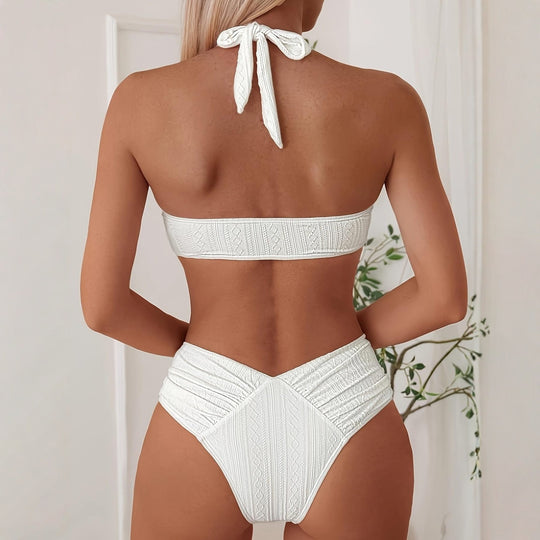 Damen Bandeau-Bikini mit innovativem Wickel-Design und figurschmeichelndem Schnitt R&B