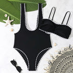 Damen Eleganter Cut-Out Badeanzug mit modischem Design R&B