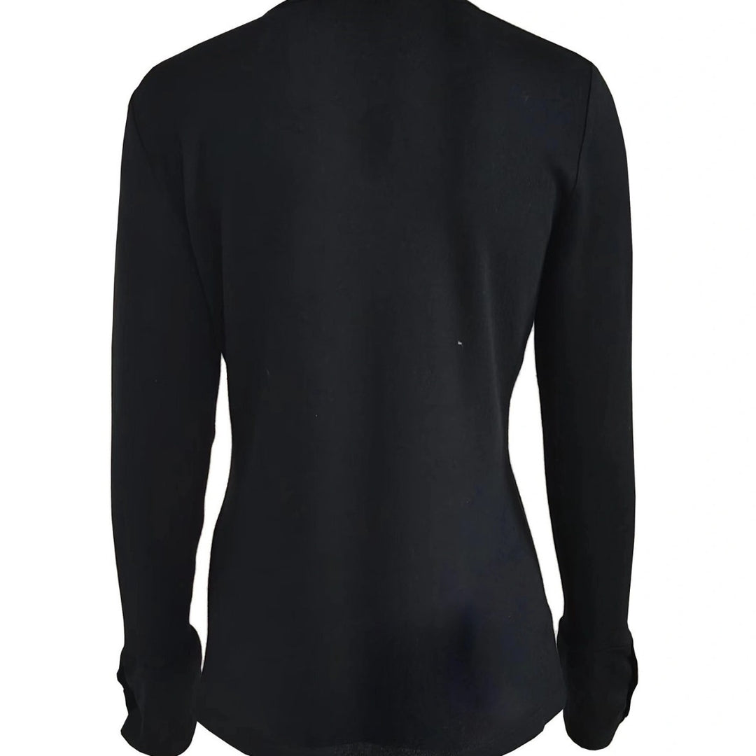 Damen Langarmshirt mit eleganten Knöpfen R&B