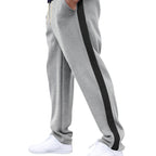 Herren Sportliche Trainingshose mit Knopf-Design und elastischem Bund R&B