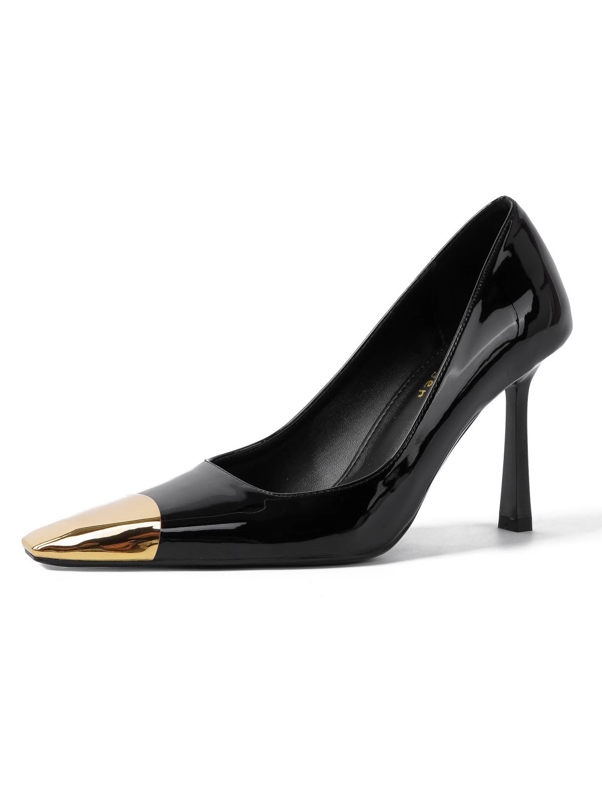 Damen Slingback-Pumps mit markantem Leopardenmuster und goldenem Zehenbereich R&B