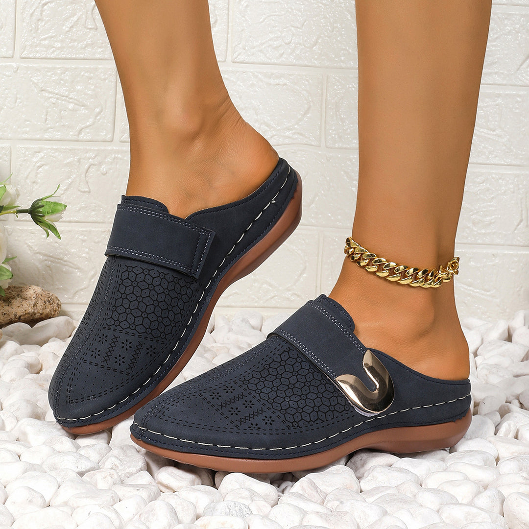 Damen Komfortable Clogs mit modischem Riemendetail R&B