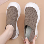 Damen atmungsaktive Slip-On Freizeitschuhe mit flexiblem Obermaterial R&B