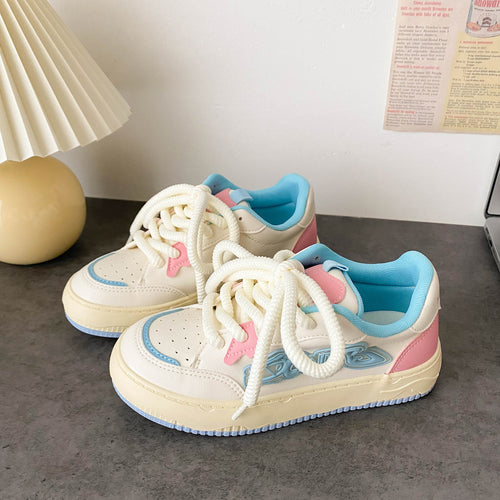 Damen Bequeme Sneakers mit buntem Design und atmungsaktiven Details R&B