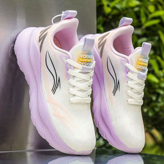Damen Sportliche Lauf-Sneaker mit atmungsaktiver Mesh-Oberfläche und stoßdämpfender Sohle R&B