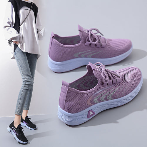 Damen atmungsaktive Laufschuhe mit flexibler Sohle und innovativem Obermaterial R&B