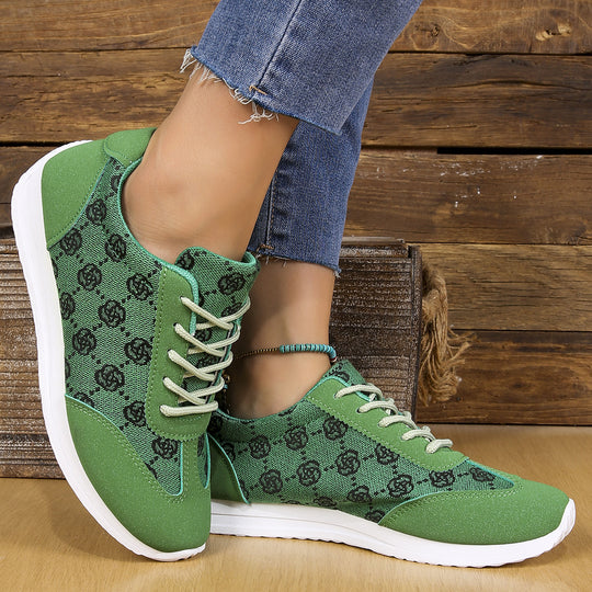 Damen Sneakers mit floralen Mustern und atmungsaktiver Oberfläche R&B