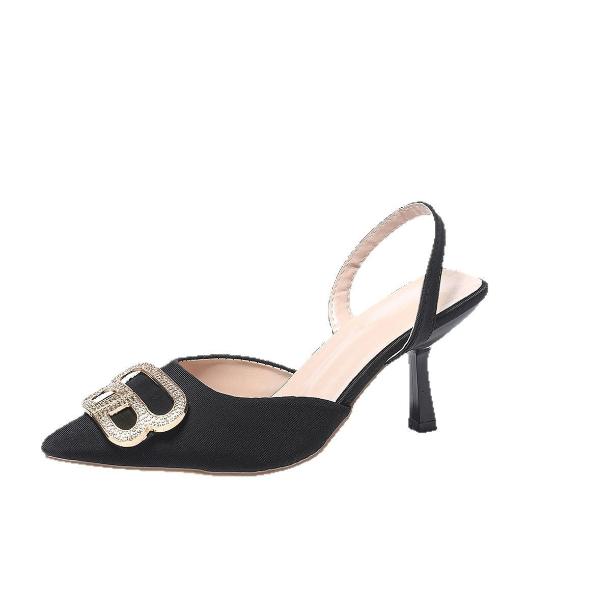 Damen Slingback Pumps mit elegantem Schmuckdetail R&B