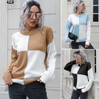 Damen Lässiger Pullover mit Blockstreifen-Design und bequemem Schnitt R&B