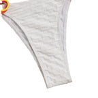 Damen Triangel-Bikini mit verspielten Bindedetails