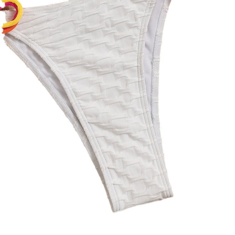 Damen Triangel-Bikini mit verspielten Bindedetails