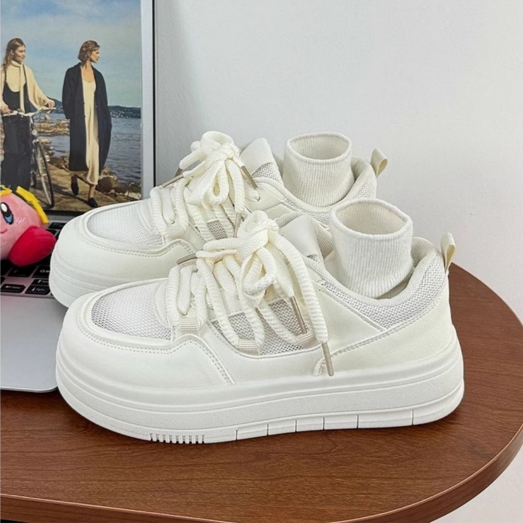 Damen modische Sneakers mit hochgezogenem Schaft und dämpfender Sohle